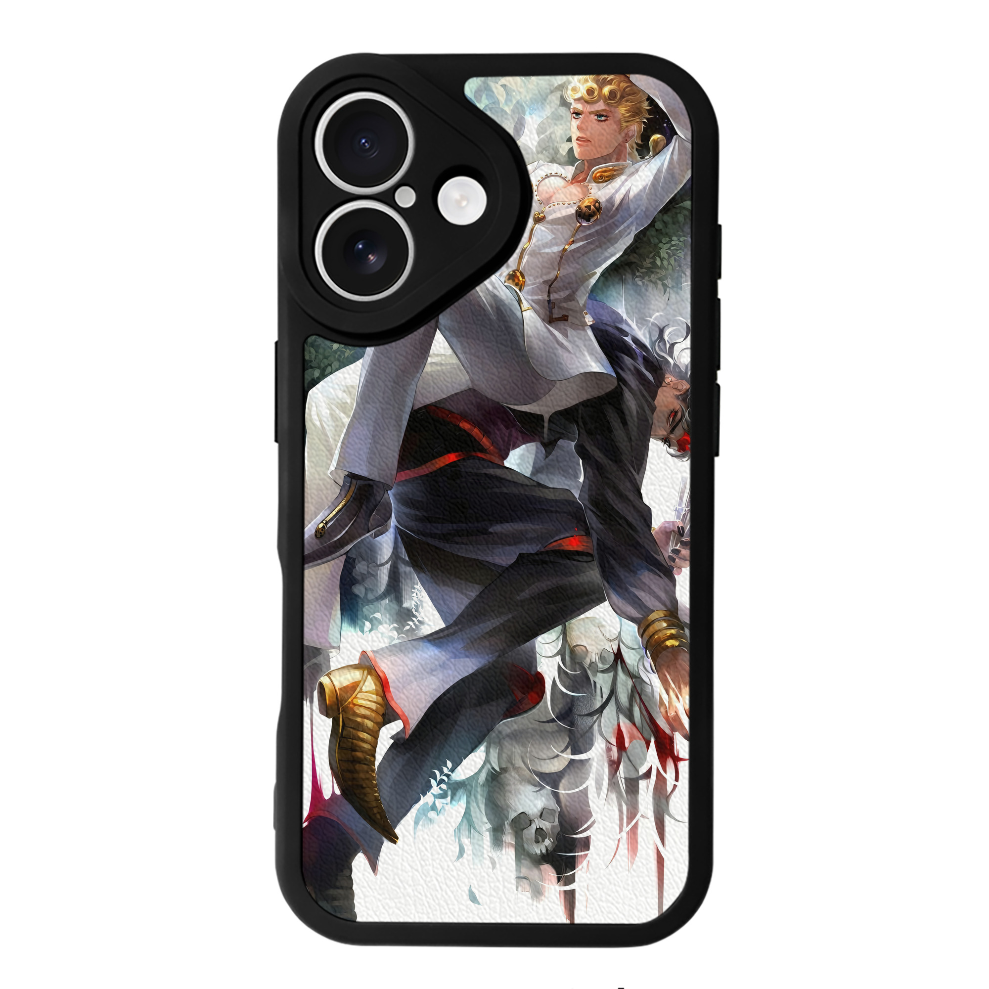 （画像用） ジョジョの奇妙な冒険 JoJo's Bizarre Adventure 【iPhone 16シリーズ対応】シリコンスマホケース（レザー調） 材質：シリコン